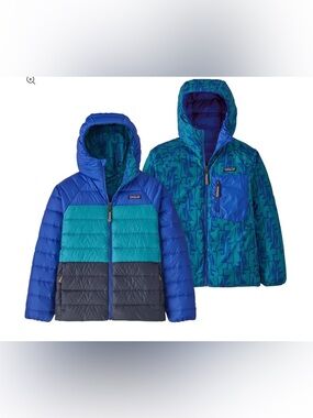 Patagonia Reversible Puffer Jacket – Royal Blue, Teal & Charcoal